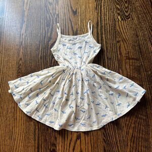 Oeuf Pigeon Printed Bodysuit Dress (2-3Y)